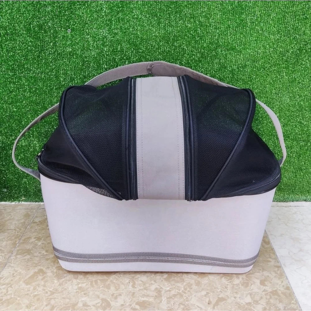 Large Pet Carrier Shoulder Bag Grey