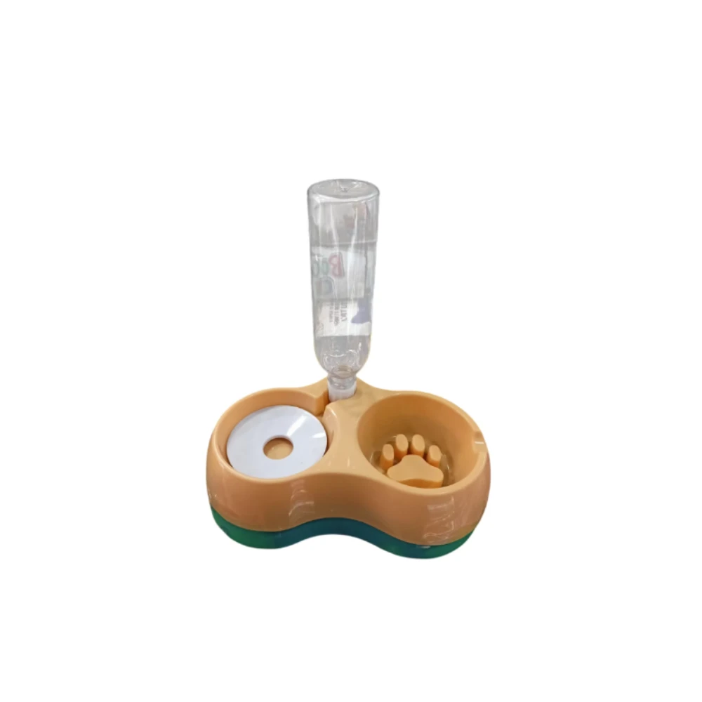 Food bowl with a bottle (paw)