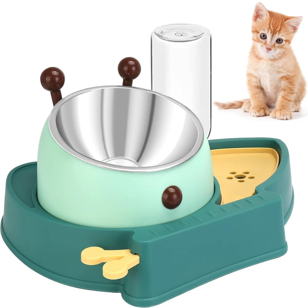 Food bowl with triangle drink