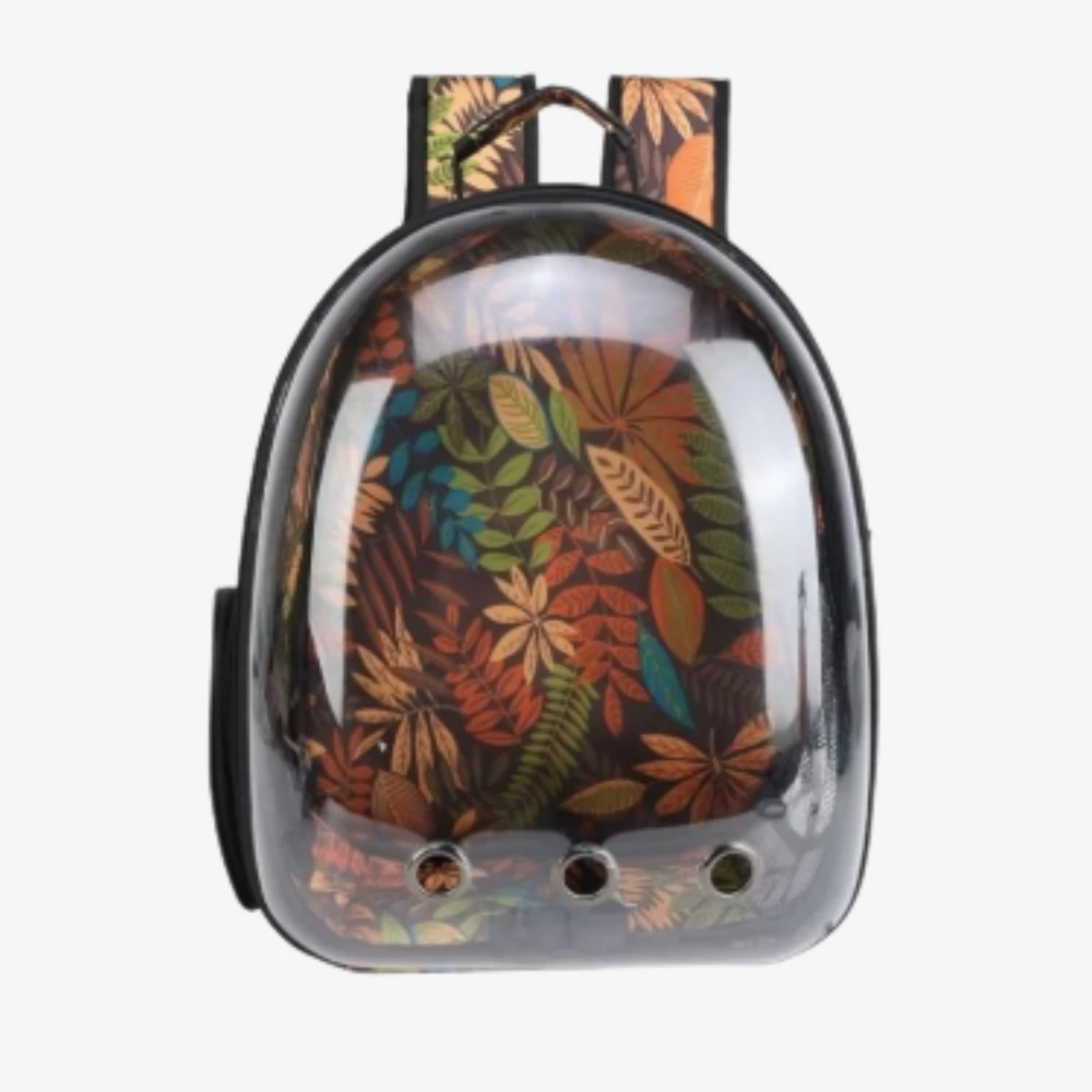 Transparent Pink Pet Backpack