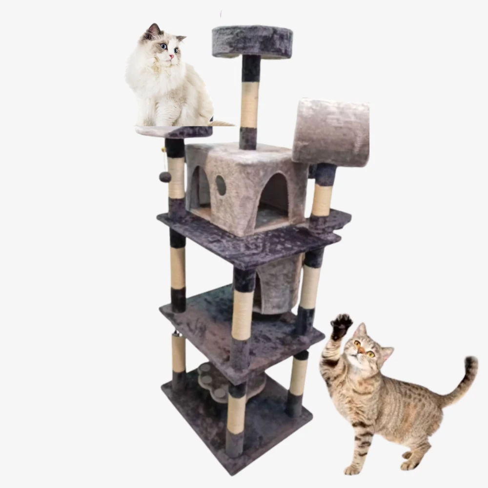 3-tier grey scratcher
