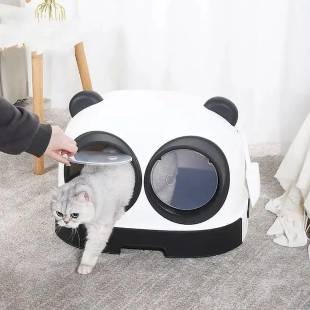 liter box panda two doors