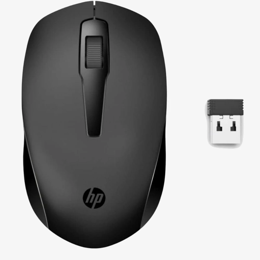 HP 150 Wireless Mouse, 3-Button with Dual Control Scroll Wheel 1600 DPI Optical Sensor with Ergonomic Design for All-Day Comfort for Lefty or Righty Use